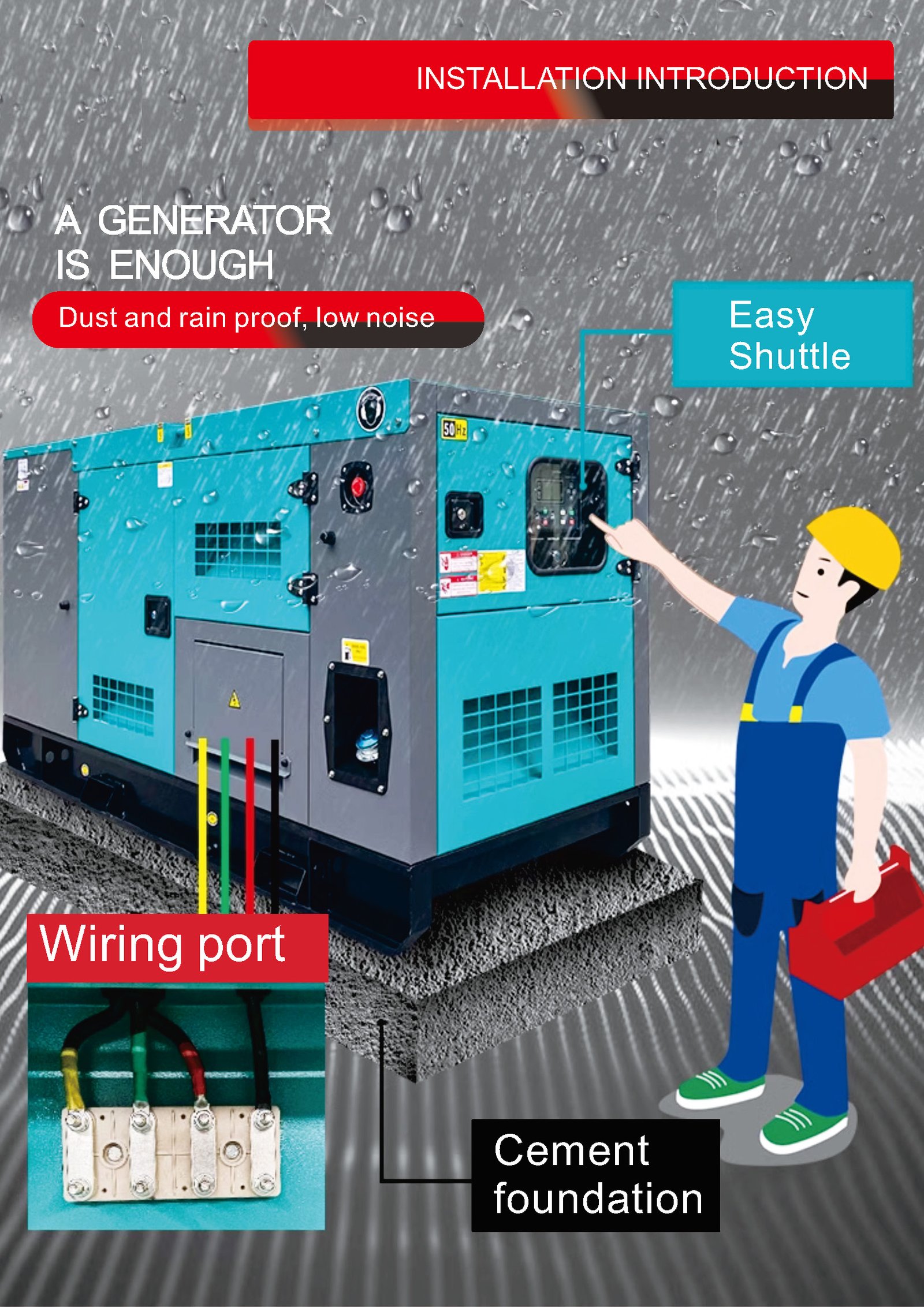 200kW Cummins engine Diesel generator